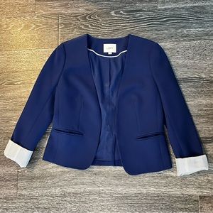 Ann Taylor Loft Womens Blazer size 4 blue